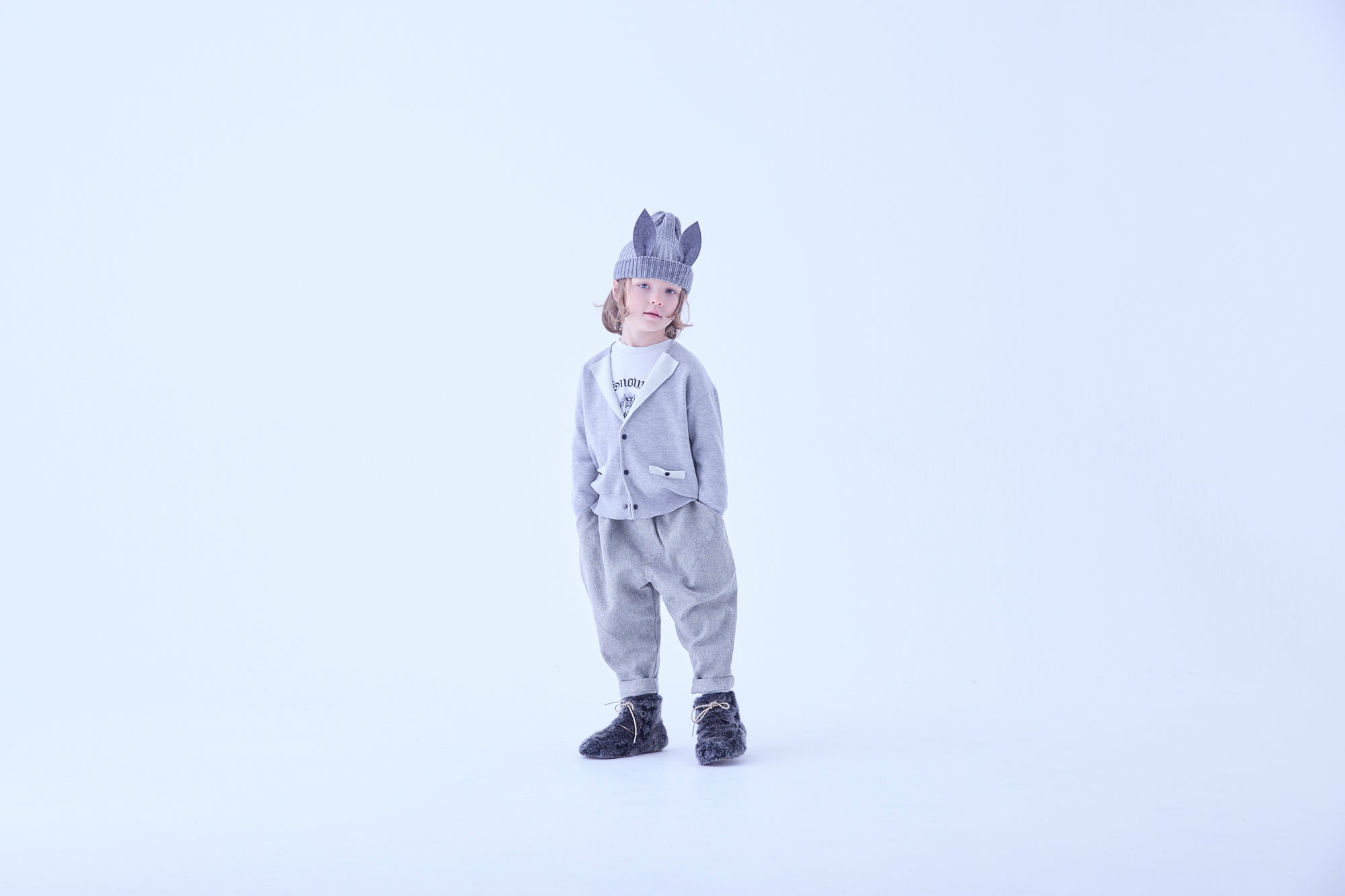 Beast Beanie Ⅱ by CA4LA - Gray [eLfinFolk ] (25AW•Drop2)