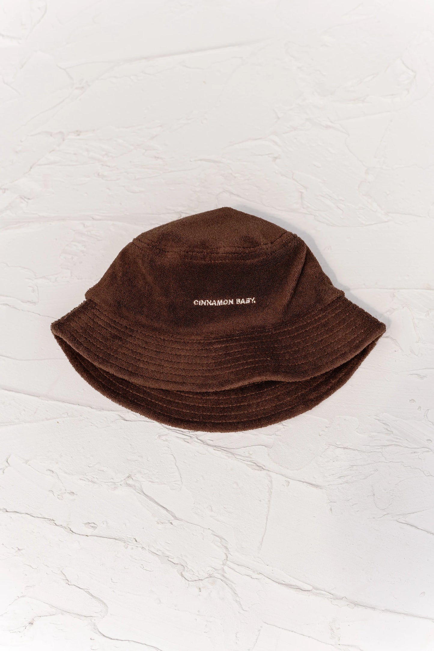 Terry Towelling Bucket Hat - Dark Chocolate