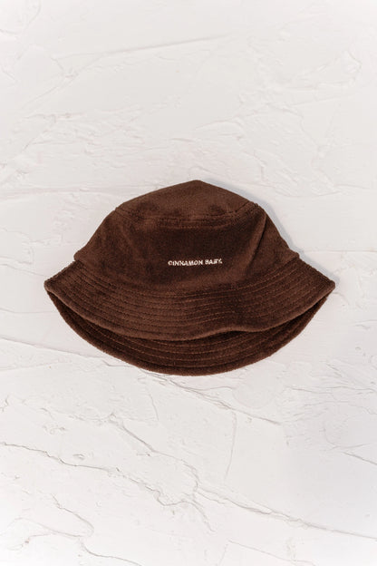 Terry Towelling Bucket Hat - Dark Chocolate