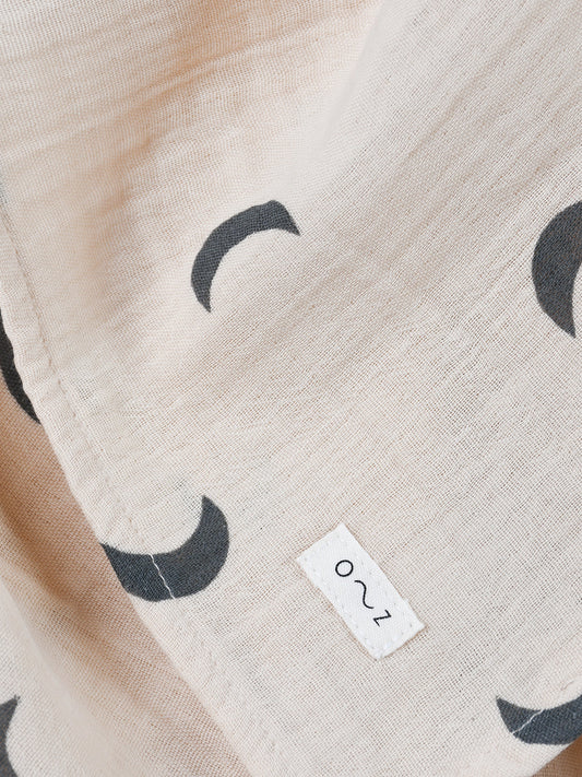 Pebble Midnight Muslin [organic zoo] (core collection)