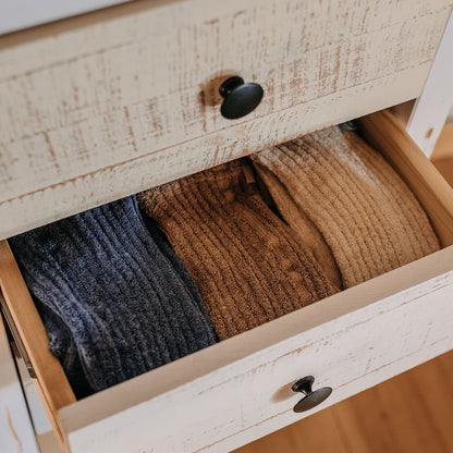 Granny Teddy Footless Tights With Braces - Steel Blue [SILLY Silas]