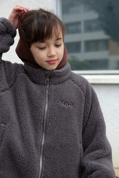 Teddy Zip Sweater - Anthracite [Façade](26AW)