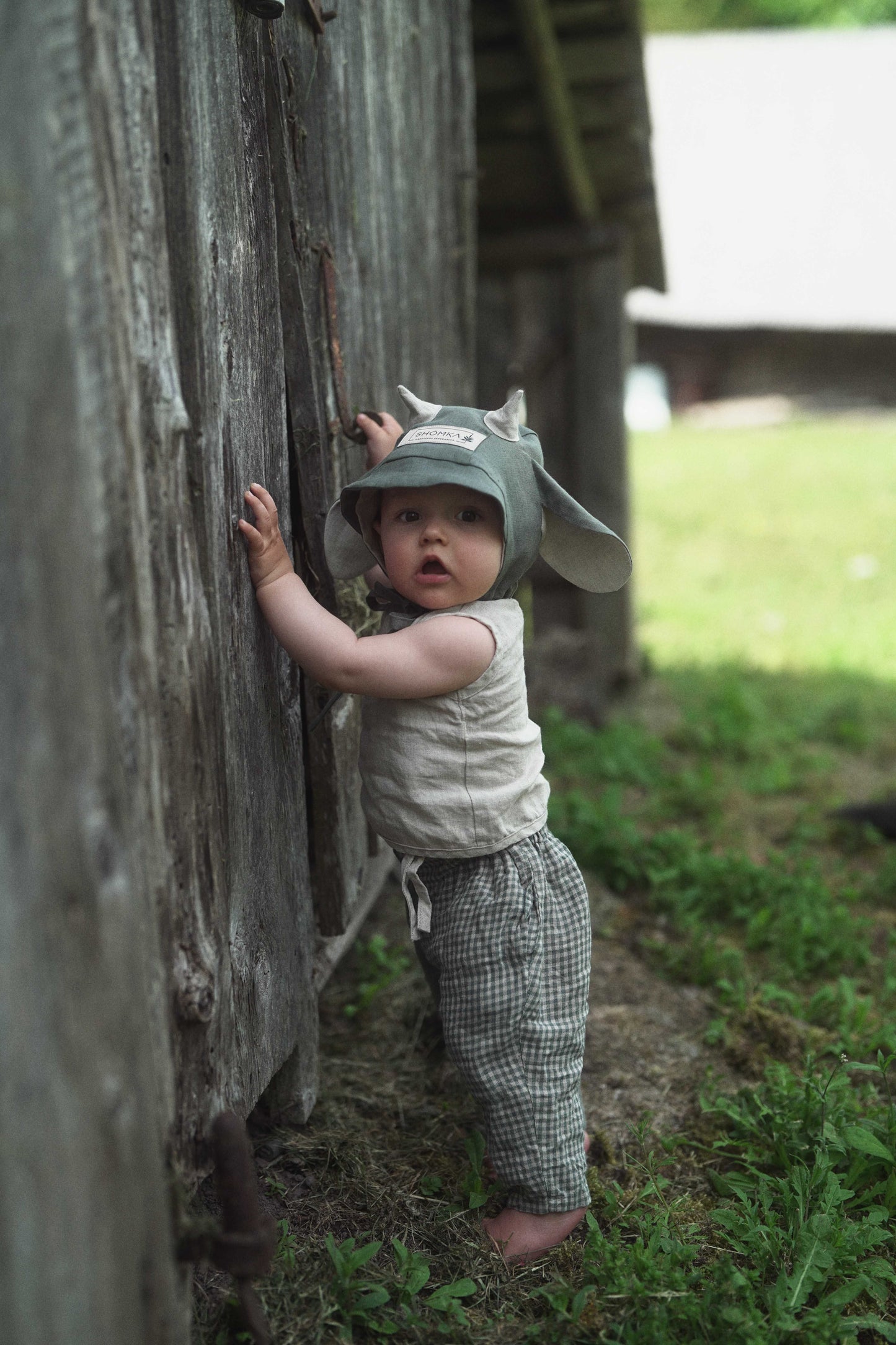 【オーダー会】'COW' LINEN BONNET [SHOMKA] 【2026年4月中旬以降順次発送】