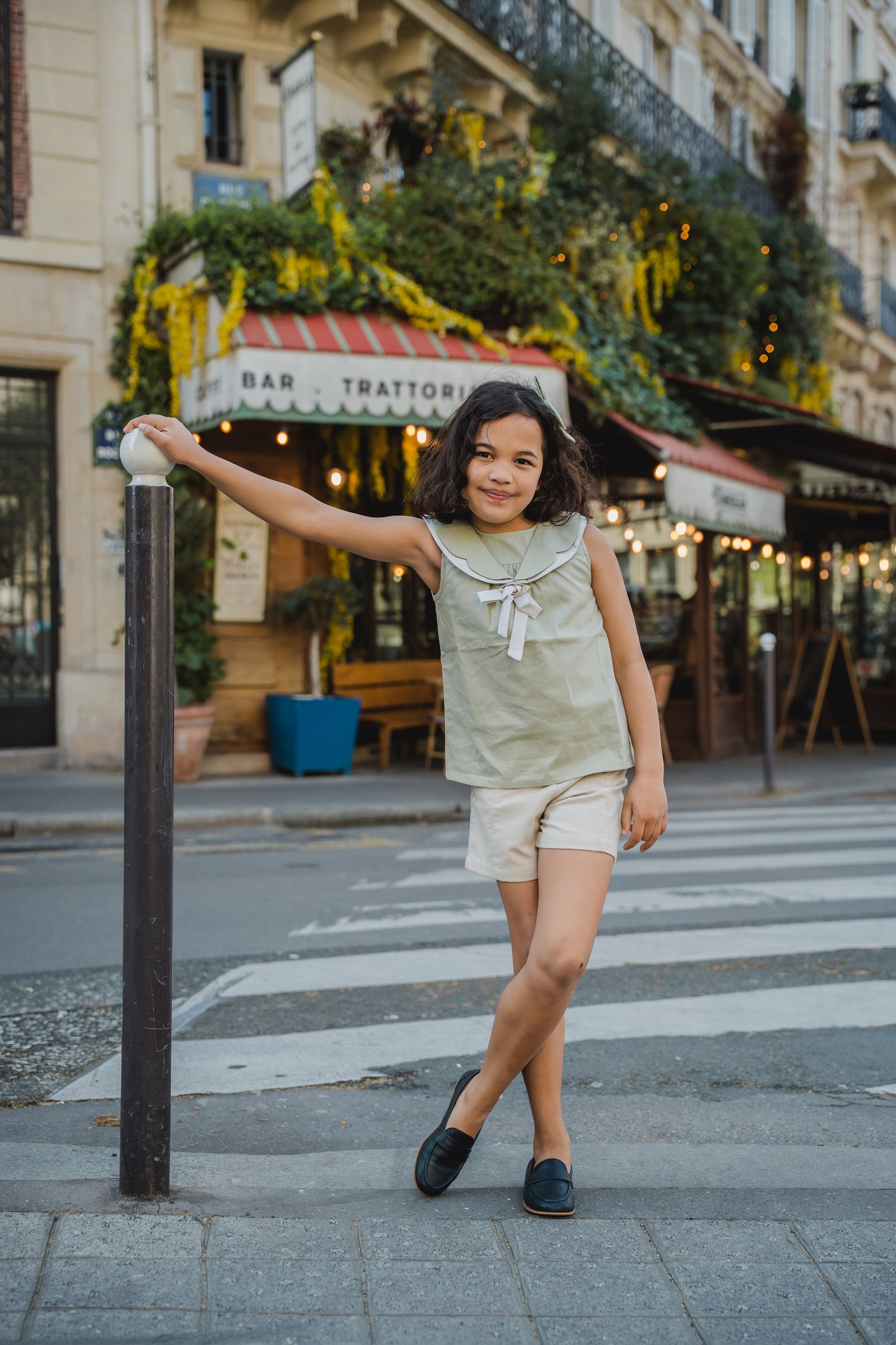 Blouse BERRI - green tea [Maison Marelle] (26SS)