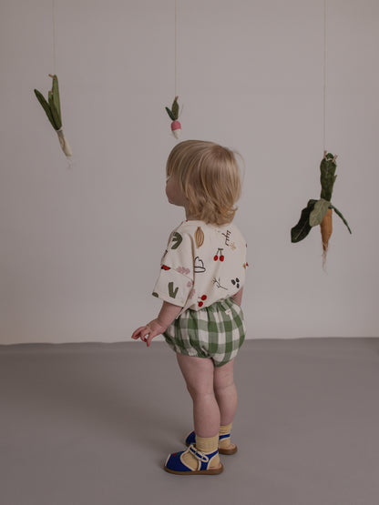 Dill Gingham Shortie [organic zoo] (26SS)