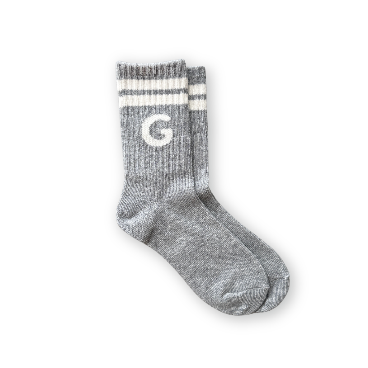 Stripe Logo Socks - Grey Marl [GROWN] (25SS)