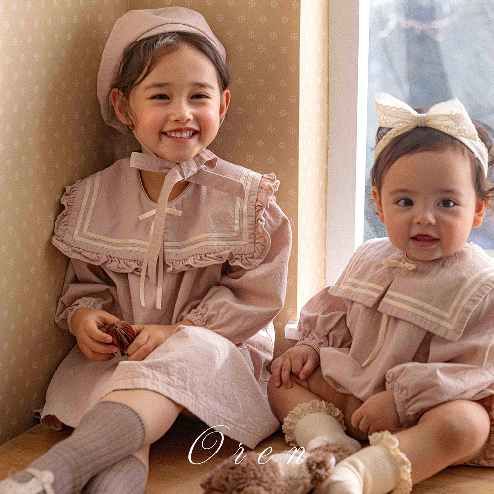 【予約商品】bebe-milk sailor suit [Oren] (26SS)【2026年3月中旬以降順次発送】