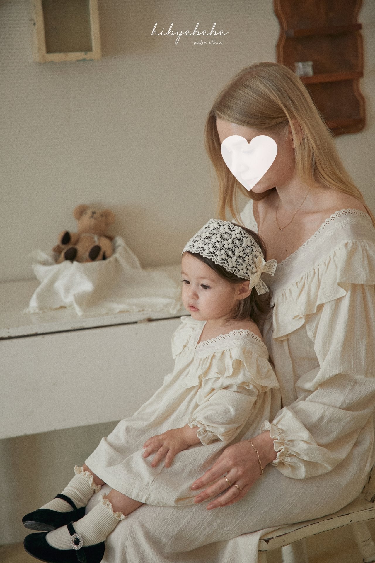 [hi bye bebe] V frill onepiece