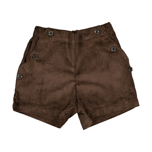 Short SUFFREN - velvet brown [Maison Marelle](25AW Drop1)