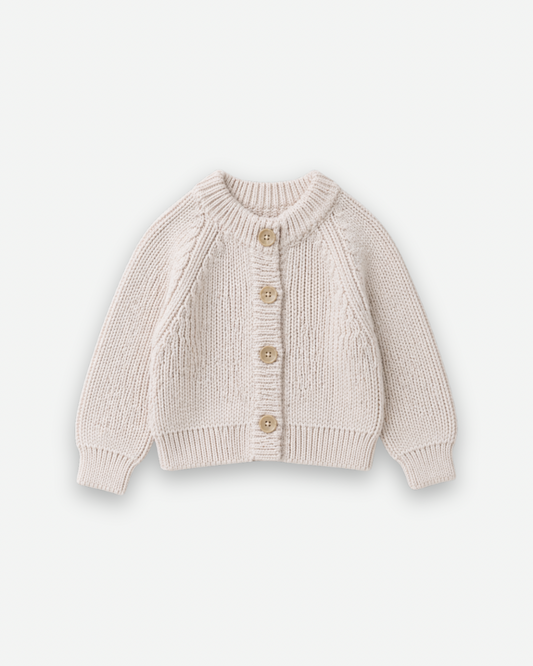 Knit cardigan - Cream [EARTH THE ARCHIVE] (26AW)