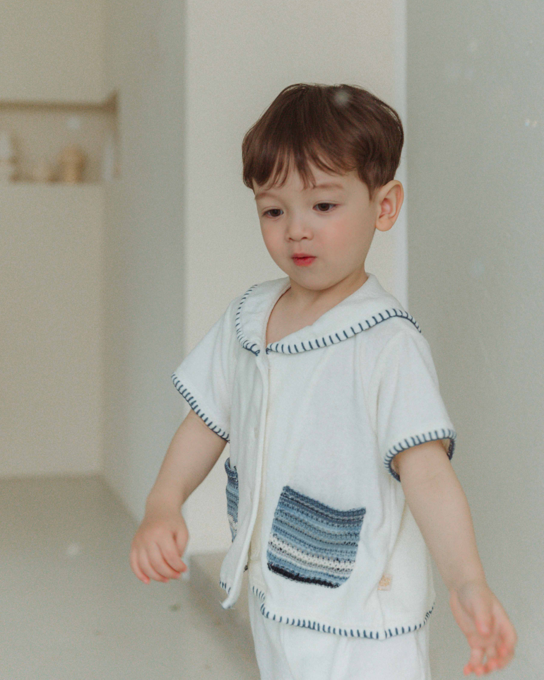 Bamboo Terry Marine Set - Sea Blue [Doucement] (25SS)