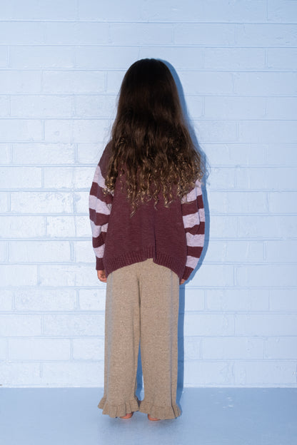 Bloom Knit Pull Over - Plum [GROWN] (26AW) drop2