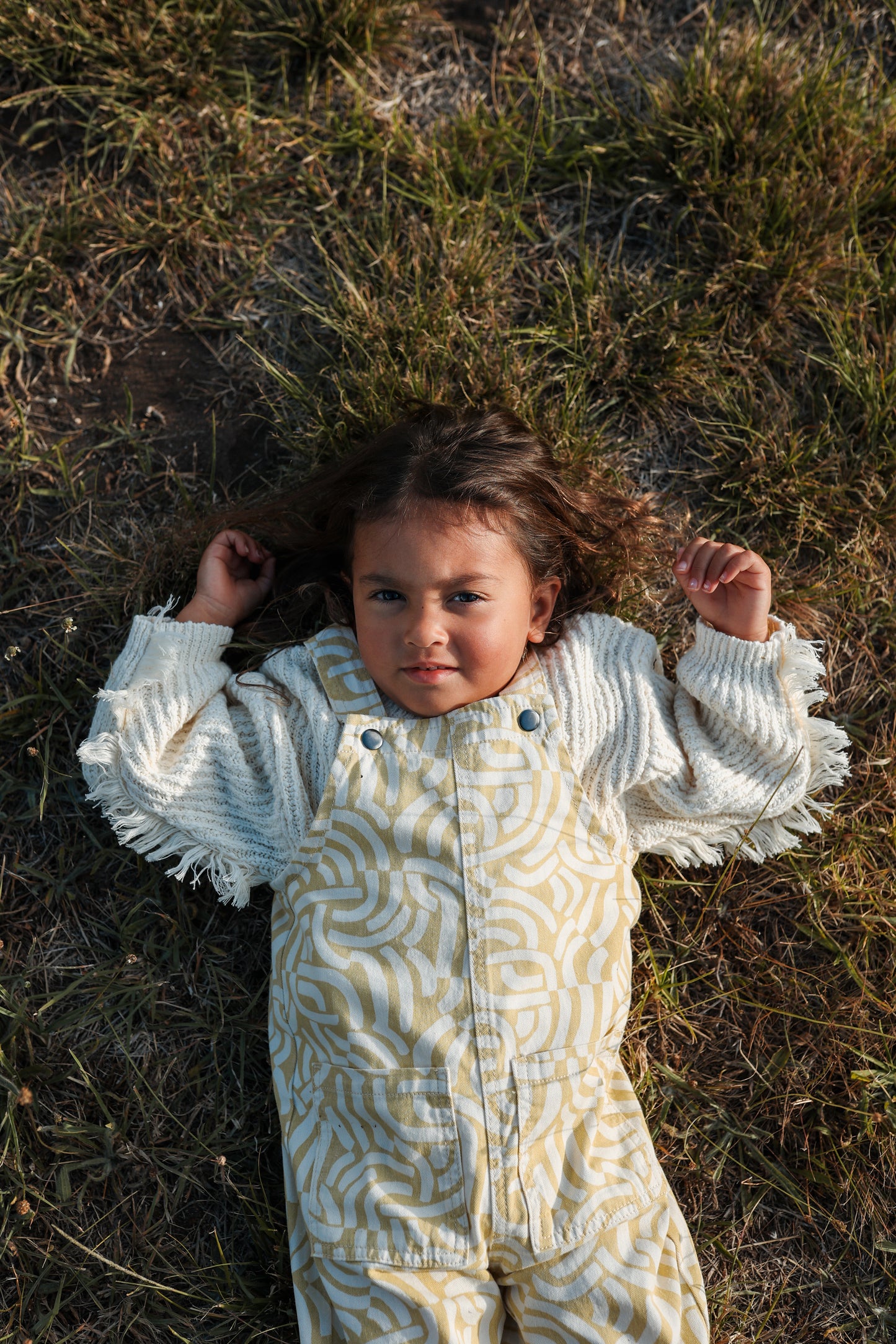 [GROWN] Slub Yarn Fringe Pull Over (Milk) - AW24