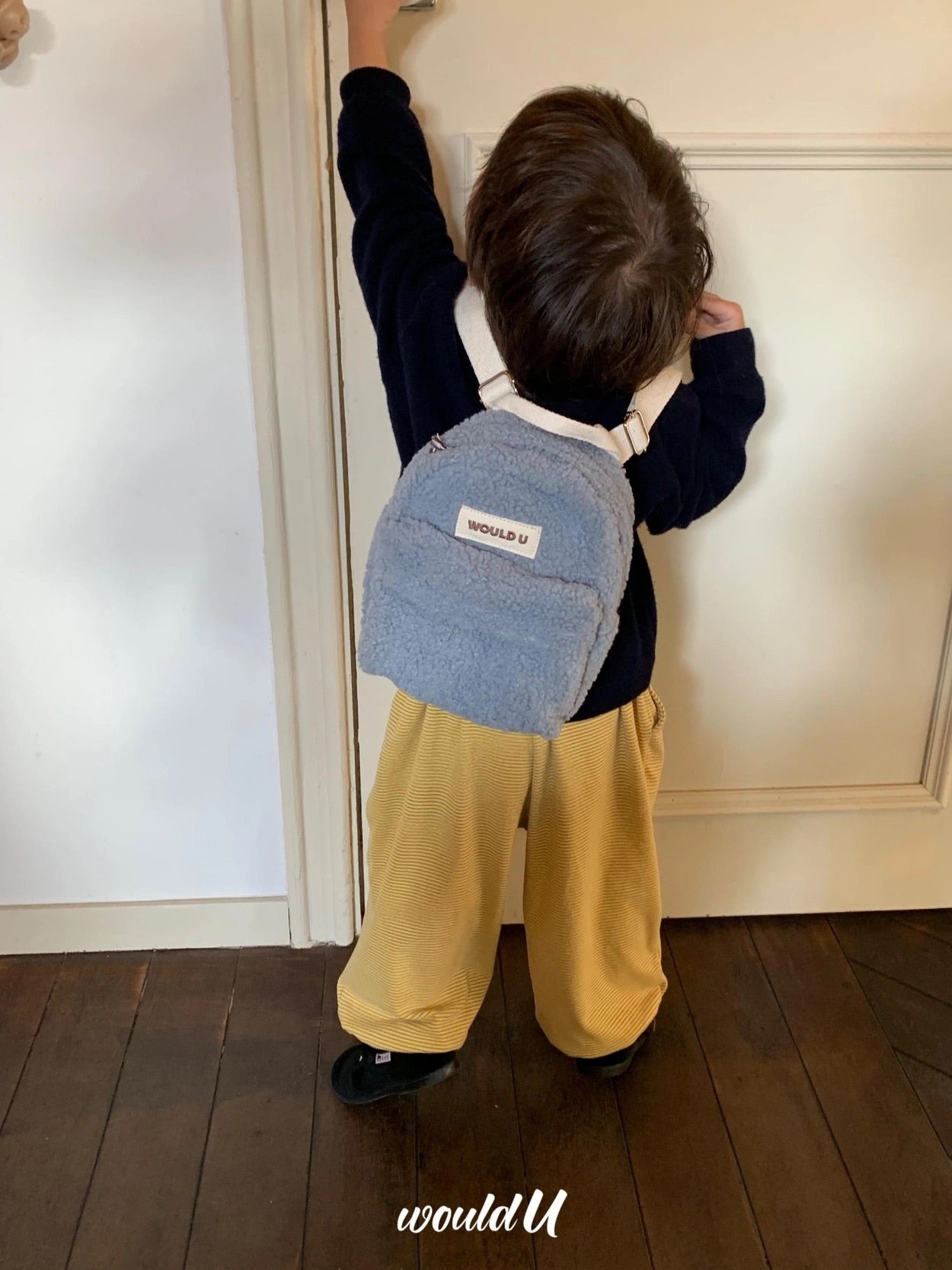 【オーダー会】Wouldu Teddy Back Pack - Baby Blue [wouldU]【2026年1月上旬以降順次お届け予定】