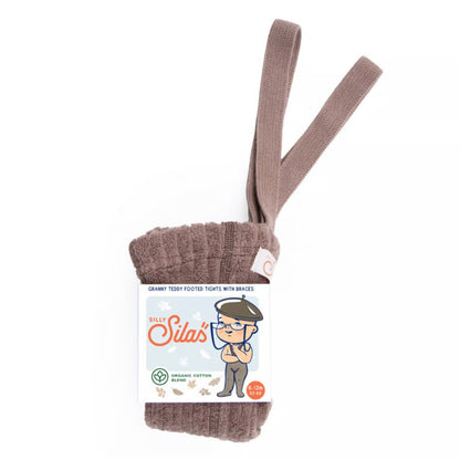 Granny Teddy Footed Tights With Braces - Granola [SILLY Silas]