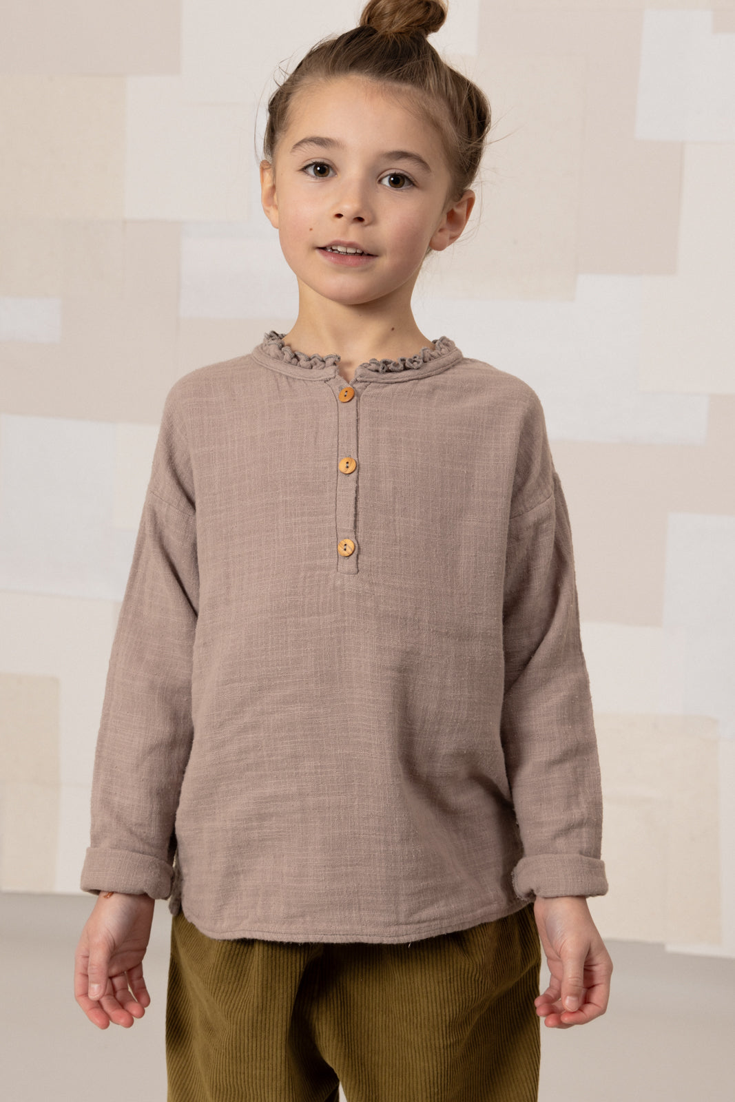 OLYMPE BLOUSE - LIGHT MAUVE [STUDIO BOHEME] (25AW)