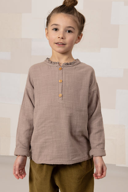 【予約販売】 OLYMPE BLOUSE - LIGHT MAUVE [STUDIO BOHEME] (25AW) 【2025年9月中旬以降入荷予定】
