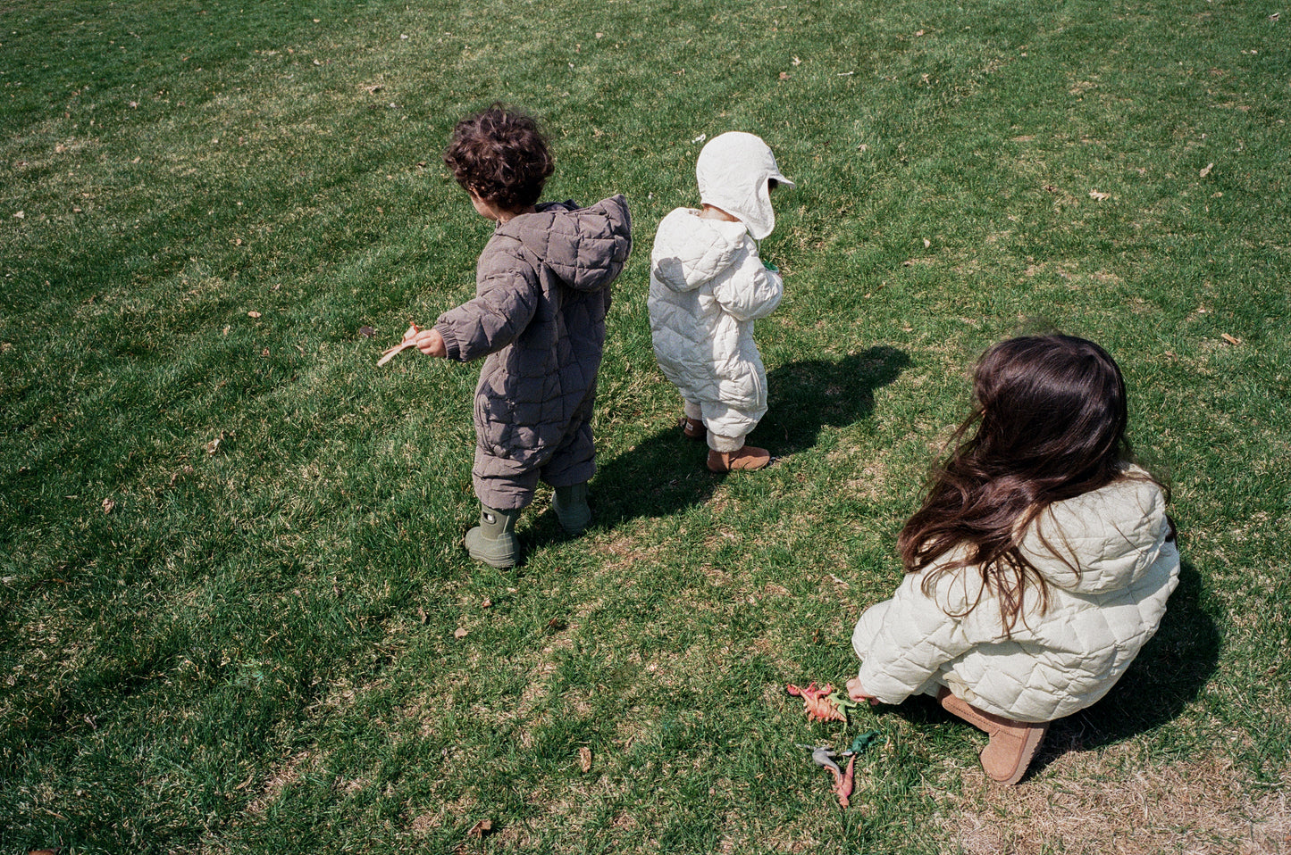 Lightweight padded jumpsuit - Light Olive [EARTH THE ARCHIVE] (26AW)