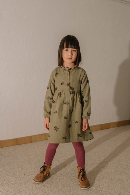 【予約販売】 VERMONT DRESS - GREEN ALOE  / BLACKBERRIES [STUDIO BOHEME] (25AW) 【2025年9月中旬以降入荷予定】