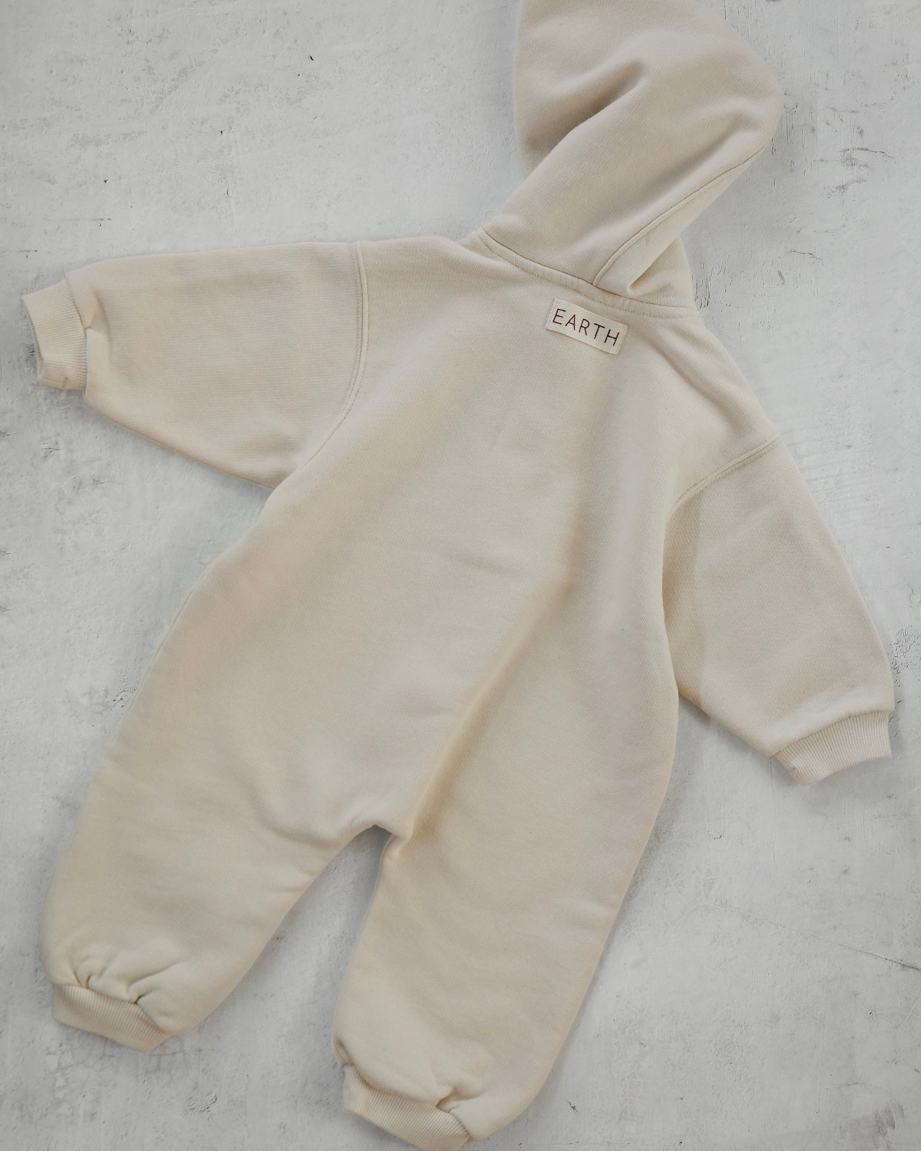 Organic French terry suit - Cream [EARTH THE ARCHIVE] (26AW)