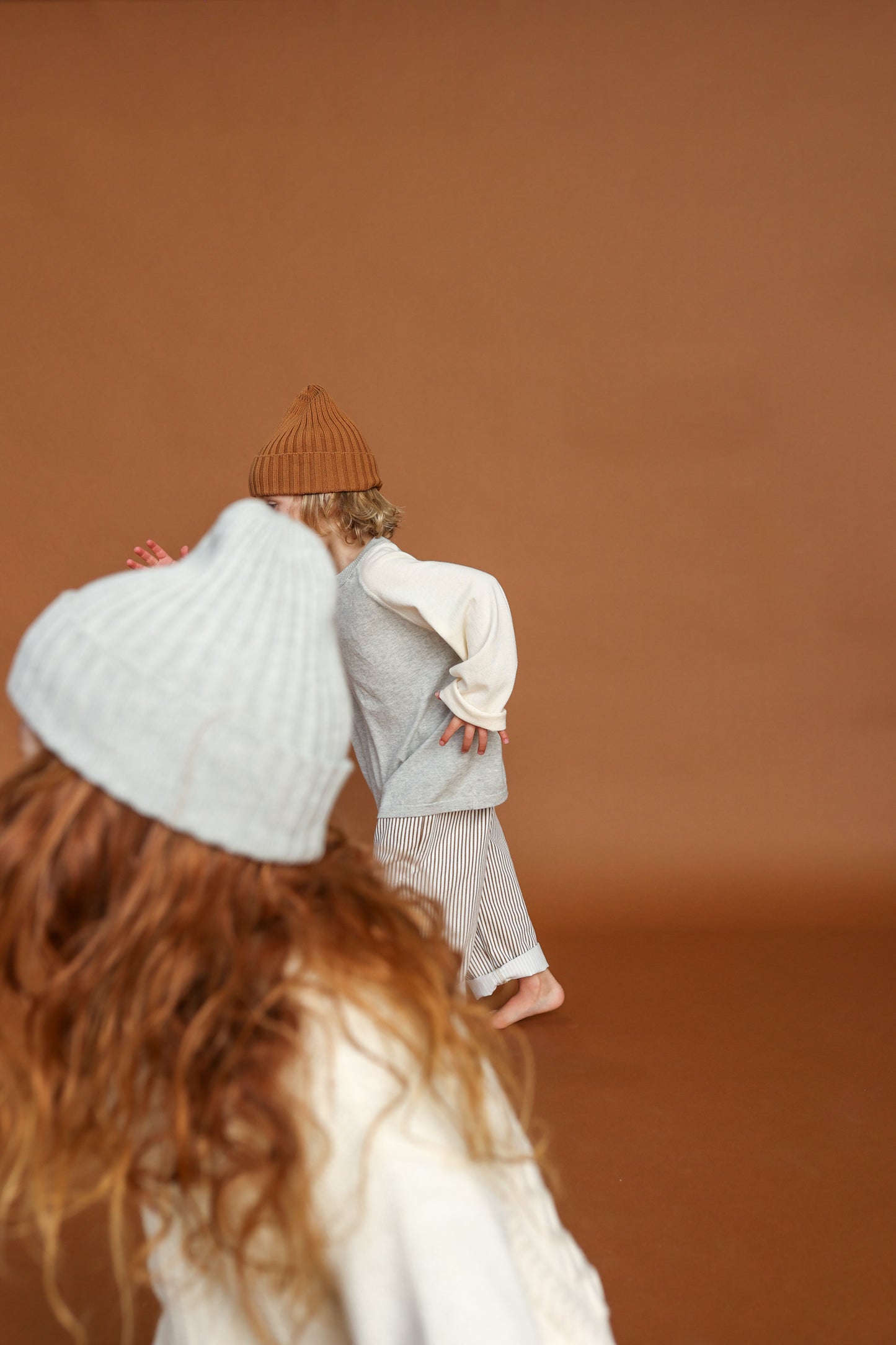 Ribbed Pixie Beanie - Grey Marle [GROWN](25KIDS CLUB)