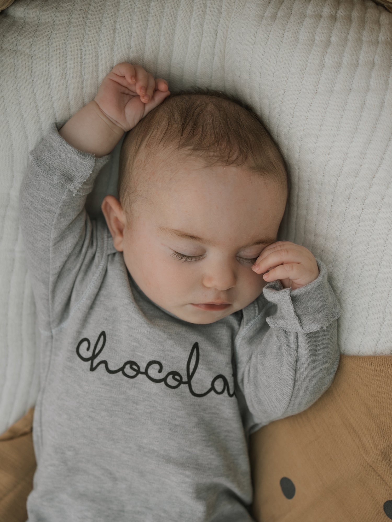 GREY MELANGE CHOCOLATE BODYSUIT [organic zoo] (Core Collection)