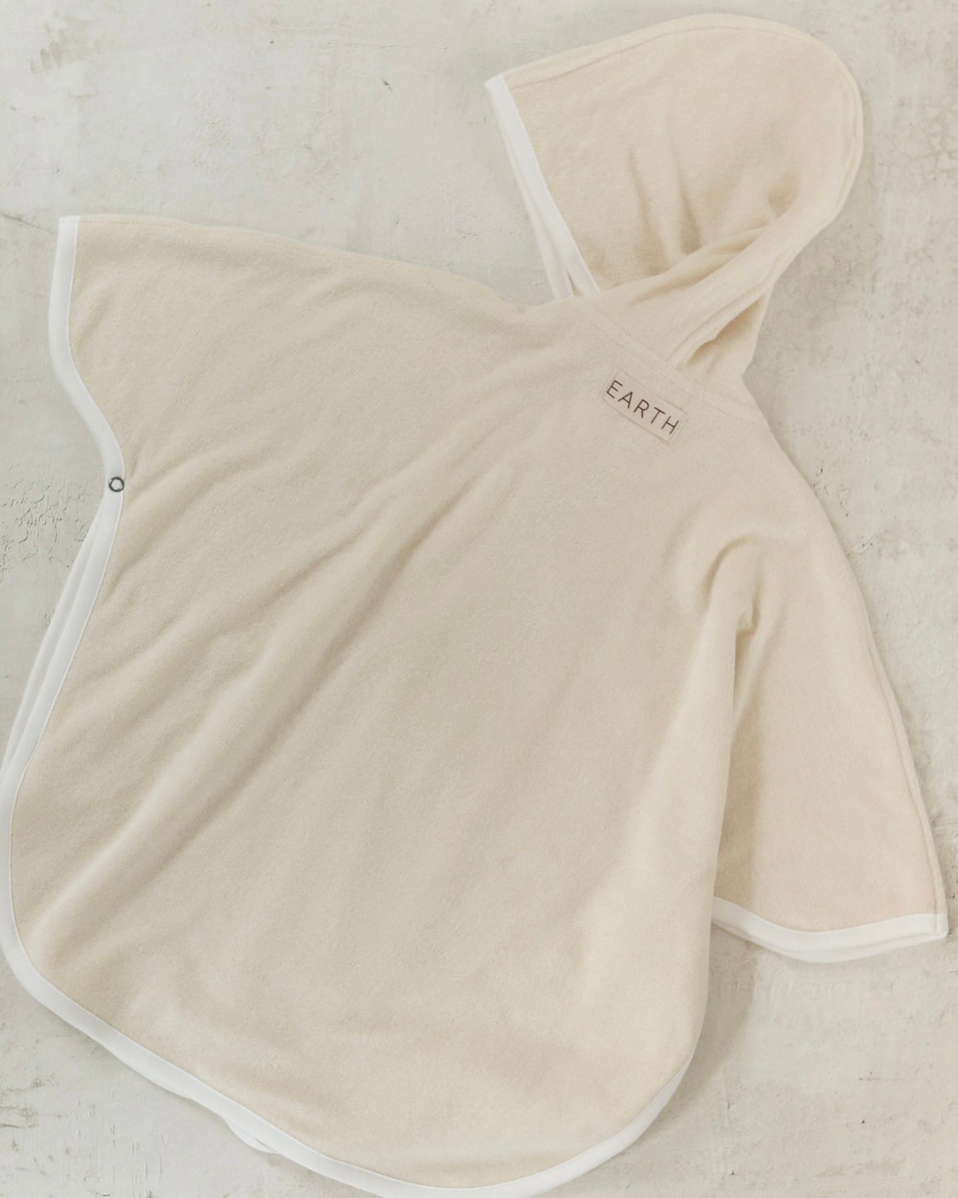 Towel Poncho - Ecru Cream [EARTH THE ARCHIVE] (26AW)