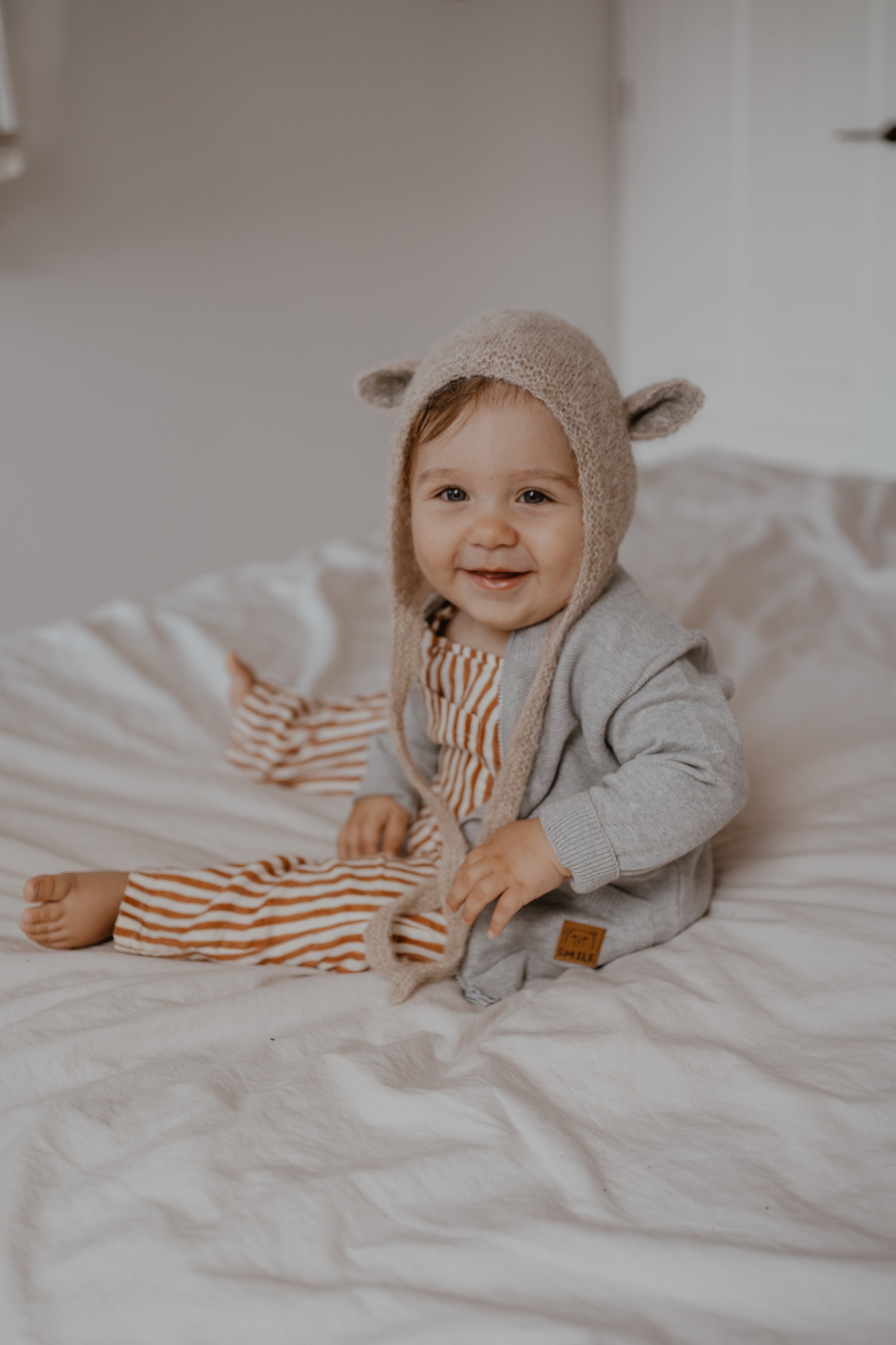 Fairy Bonnet Alpaca & Silk - Light Beige [GANG OF KIDS