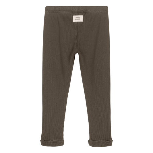 【予約販売】 ROM POM LEGGINGS - DARK TAUPE [STUDIO BOHEME] (25AW) 【2025年9月中旬以降入荷予定】