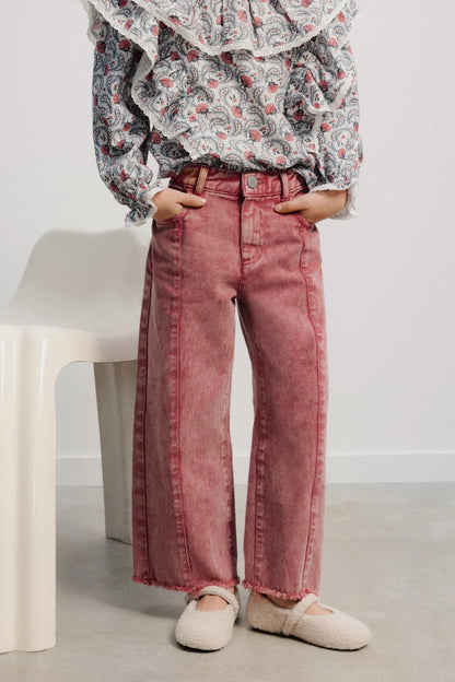 TNS Denim Wide Leg Pant - Winetasting [the new society](26AW)drop1