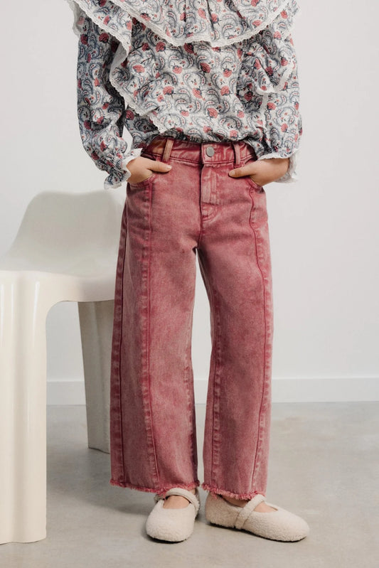 TNS Denim Wide Leg Pant - Winetasting [the new society](26AW)drop1
