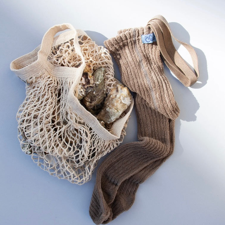 Granny Teddy Footed Tights With Braces - Oyster Gray [SILLY Silas]