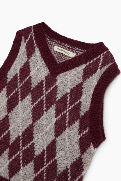 Dune Waistcoat - Dune Diamond [the new society](26AW)drop1