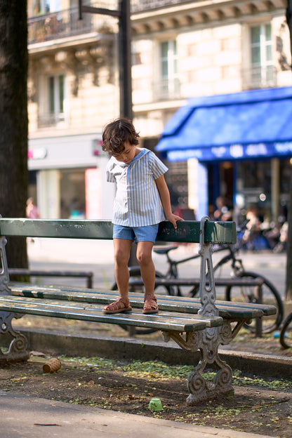 Short SUFFREN - blue denim [Maison Marelle] (26SS)