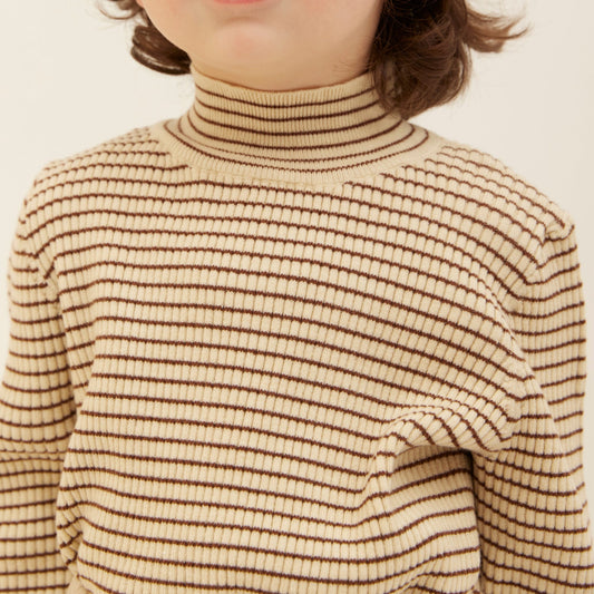 Knit T10 High Neck - Brown