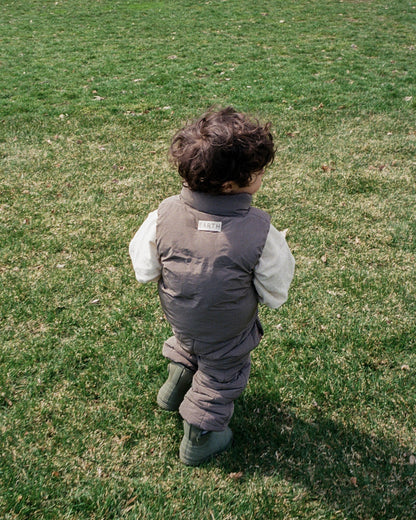 Padded vest - Brown [EARTH THE ARCHIVE] (26AW)