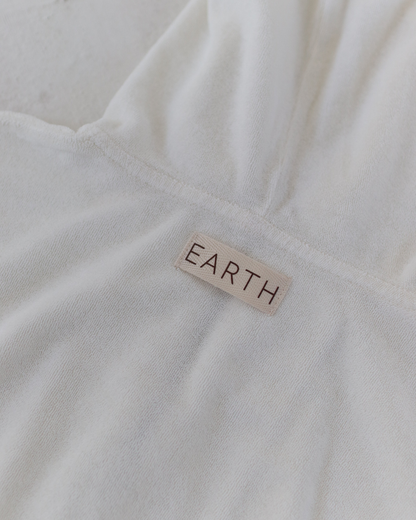 Volume hoodie - White [EARTH THE ARCHIVE] (26AW)