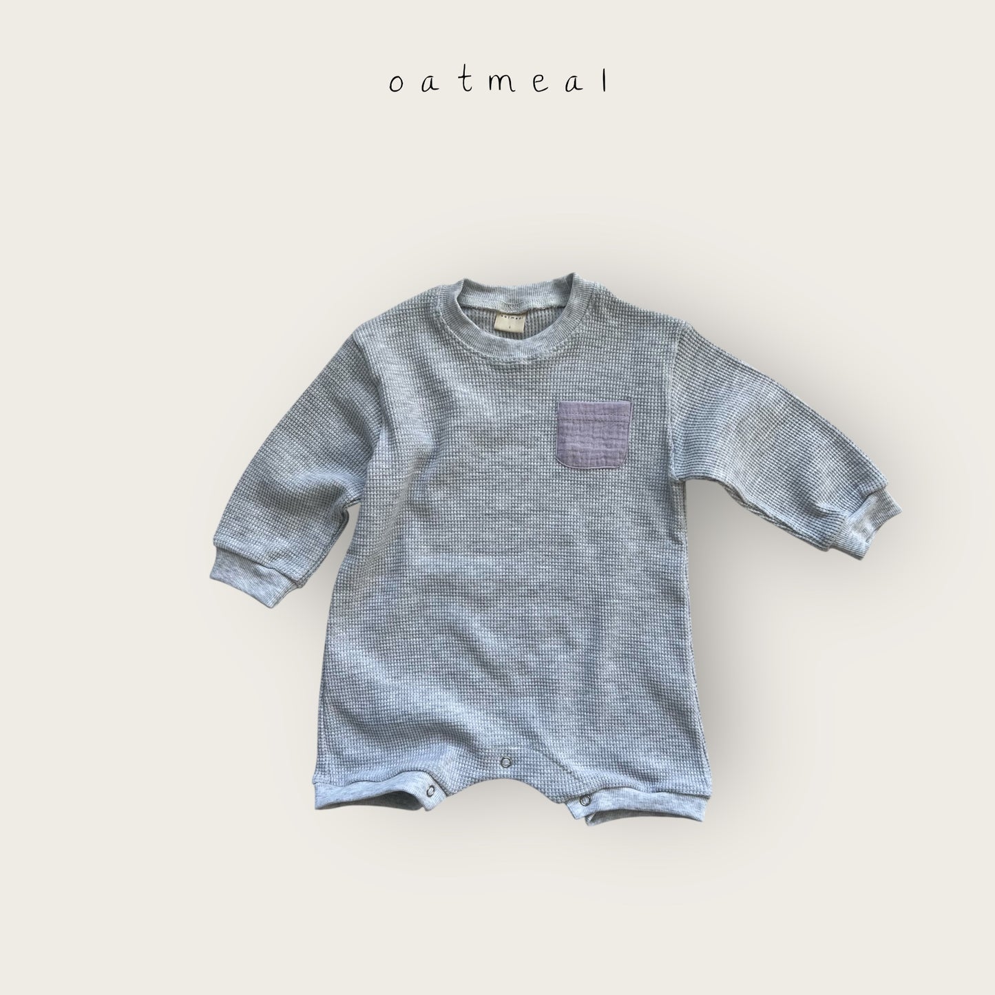 【予約商品】bebe-waffle suit [Oatmeal] (26SS)【2026年3月中旬以降順次発送】