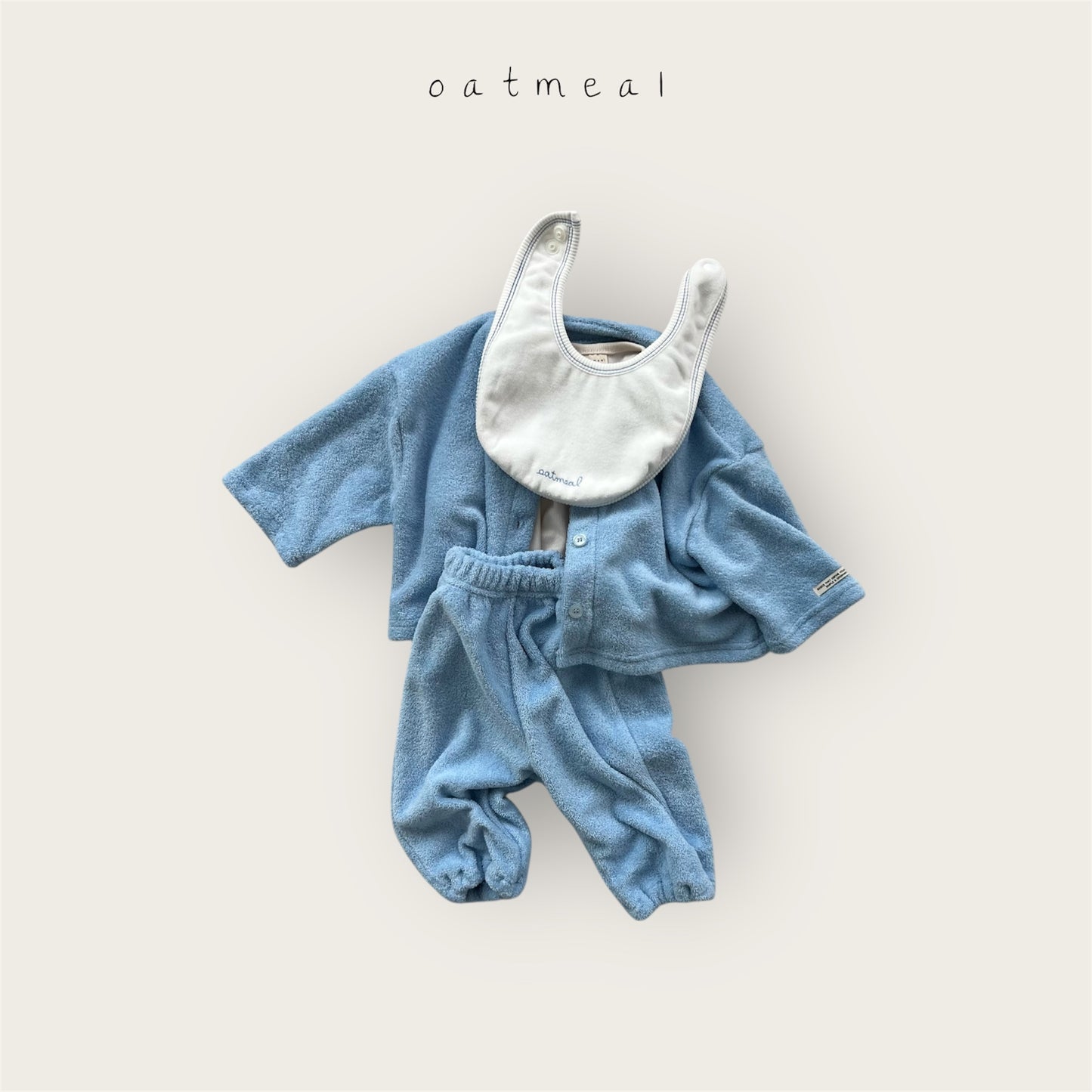 【予約商品】bebe-terry cardigan [Oatmeal] (26SS)【2026年3月中旬以降順次発送】