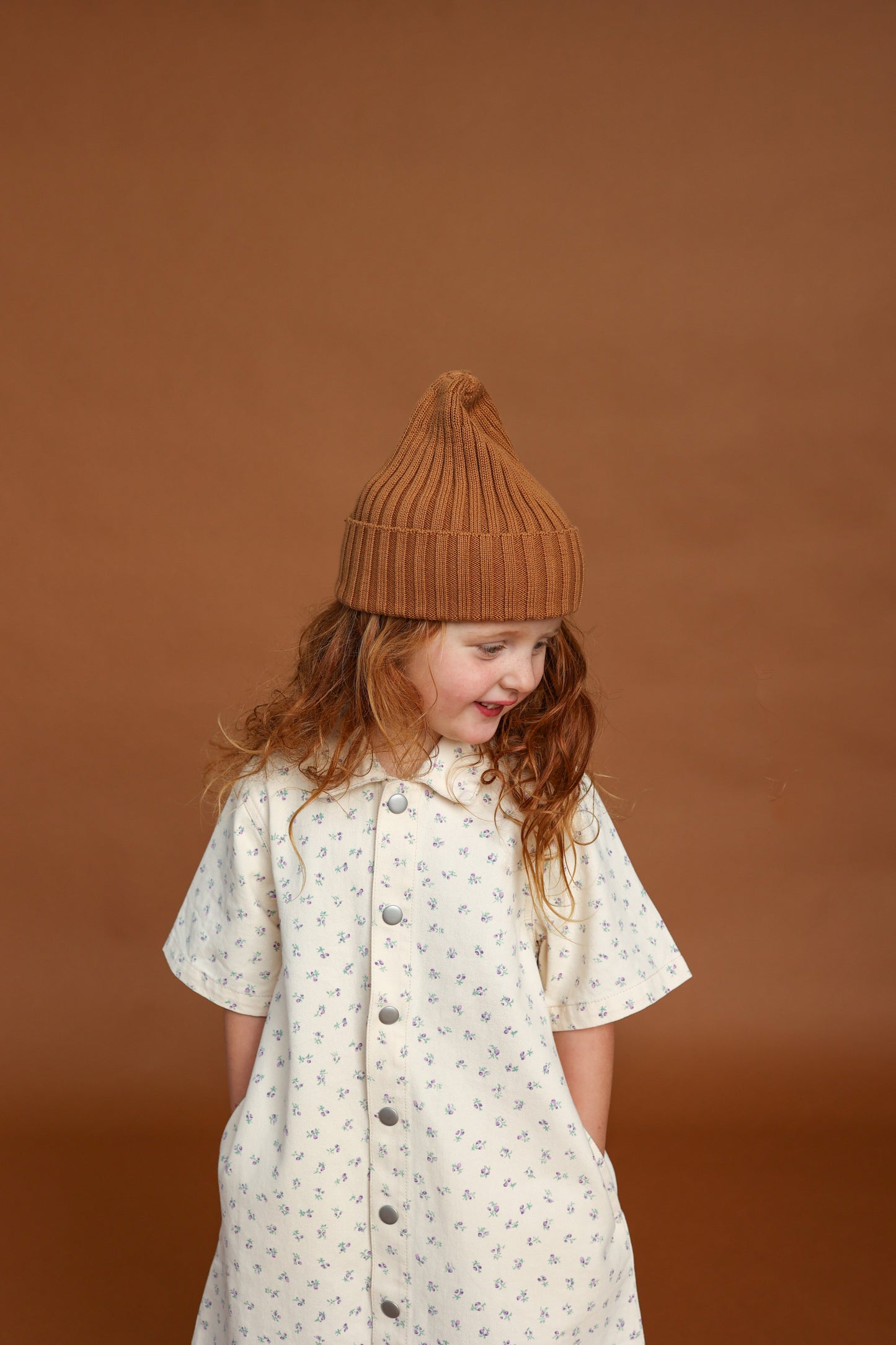 Ribbed Pixie Beanie - Toast [GROWN](25KIDS CLUB)