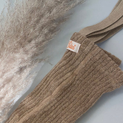 Granny Teddy Footless Tights With Braces - Peanut Blend [SILLY Silas]