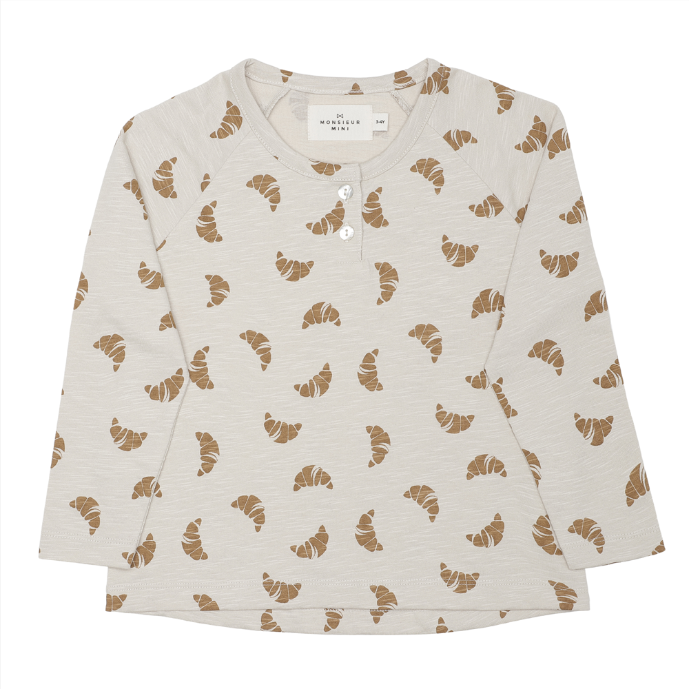 L/S T-SHIRT CROISSANT ORGANIC