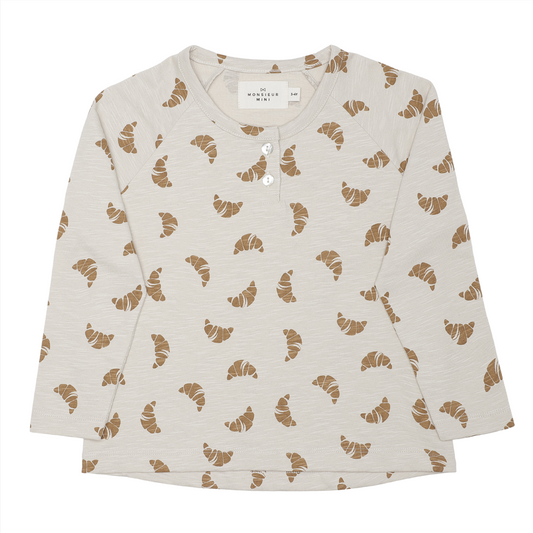 L/S T-SHIRT CROISSANT ORGANIC