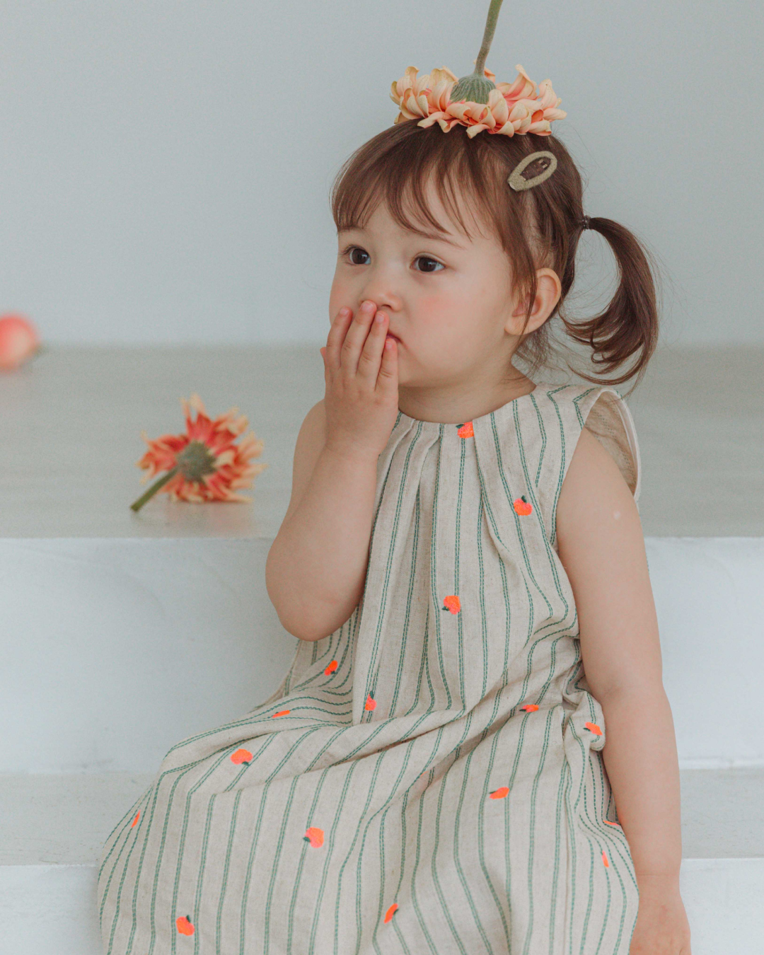 Peach Bloom Dress  [Doucement] (25SS)