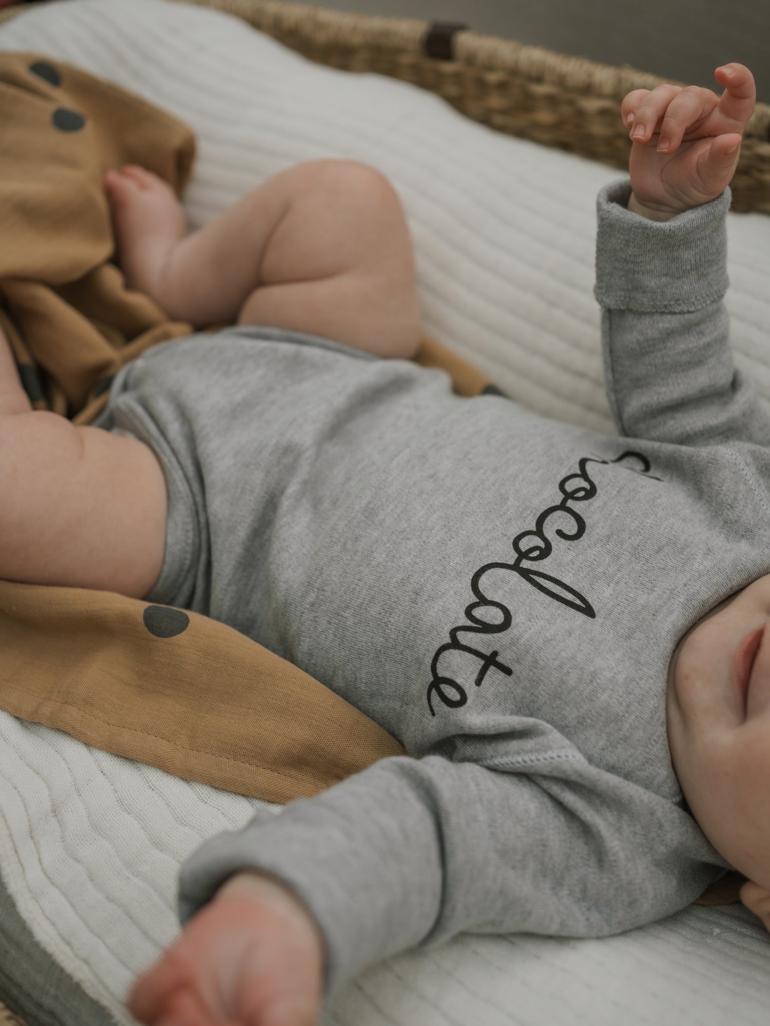 GREY MELANGE CHOCOLATE BODYSUIT [organic zoo] (Core Collection)