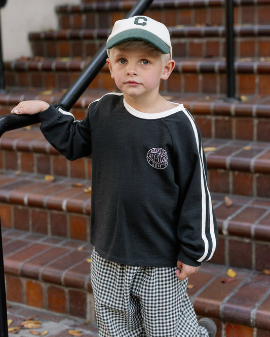 JERSEY LONG SLEEVE TEE - BLACK [Rylee + Cru](25AW Drop2)