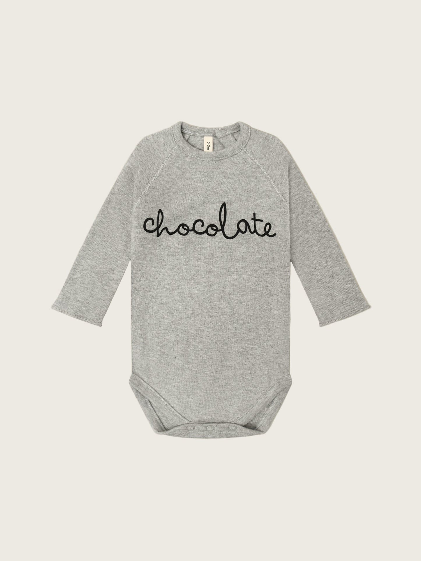 GREY MELANGE CHOCOLATE BODYSUIT [organic zoo] (Core Collection)
