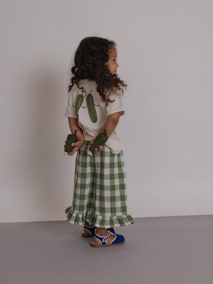 Dill Gingham Frill Culottes [organic zoo] (26SS)