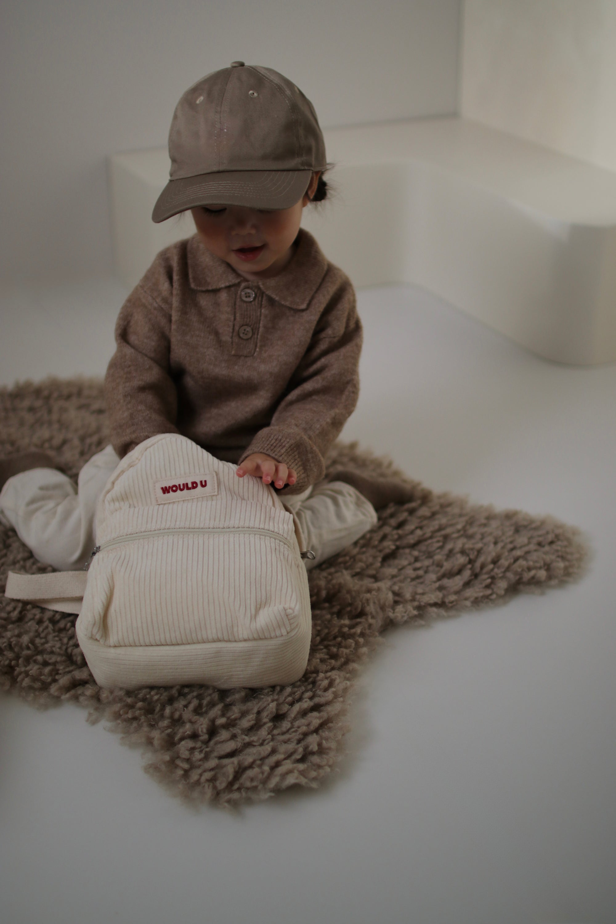 【オーダー会】Wouldu Corduroy Back Pack - Cream [wouldU]【2026年1月上旬以降順次お届け予定】