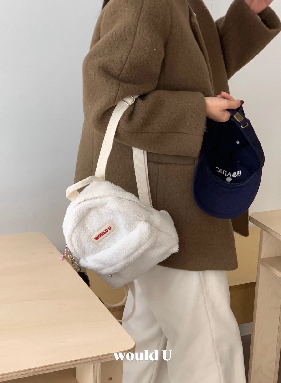 【オーダー会】Wouldu Teddy Back Pack - Ivory [wouldU]【2026年1月上旬以降順次お届け予定】